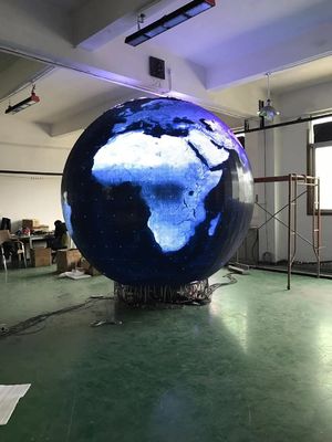 Китай Приведенный шариком тангаж пиксела экрана глобуса дисплея диаметр 4 Мм соединять 3 м безшовный поставщик