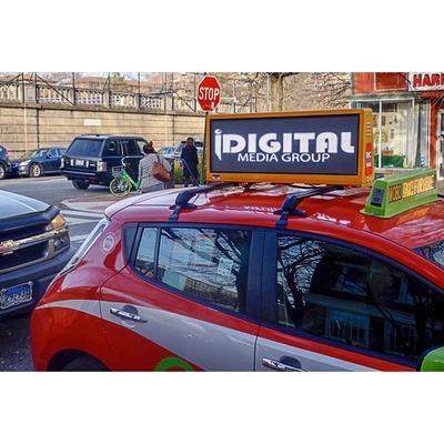 P4 Taxi Top Led Display 960mm*320mm Двухсторонний Ip65 4g/Wifi Контроль такси На крыше рекламный экран
