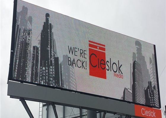 Настенный фиксированный рекламный светодиодный дисплей с размерами шкафа 960 x 960 мм и полным цветом