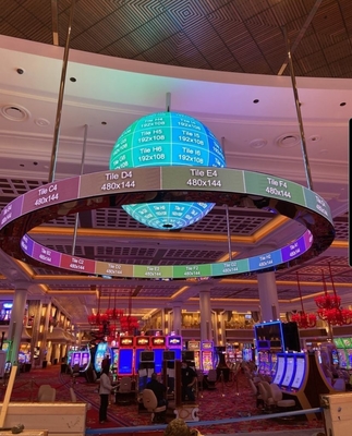 Внутри помещений P1.95 Sphere LED экран 800nits HD Качество экрана Деликатный дизайн