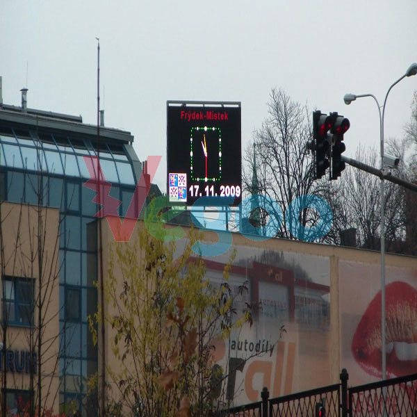 На открытом воздухе дисплей СИД полного цвета П10 на стадионы спорт 320мм×160мм